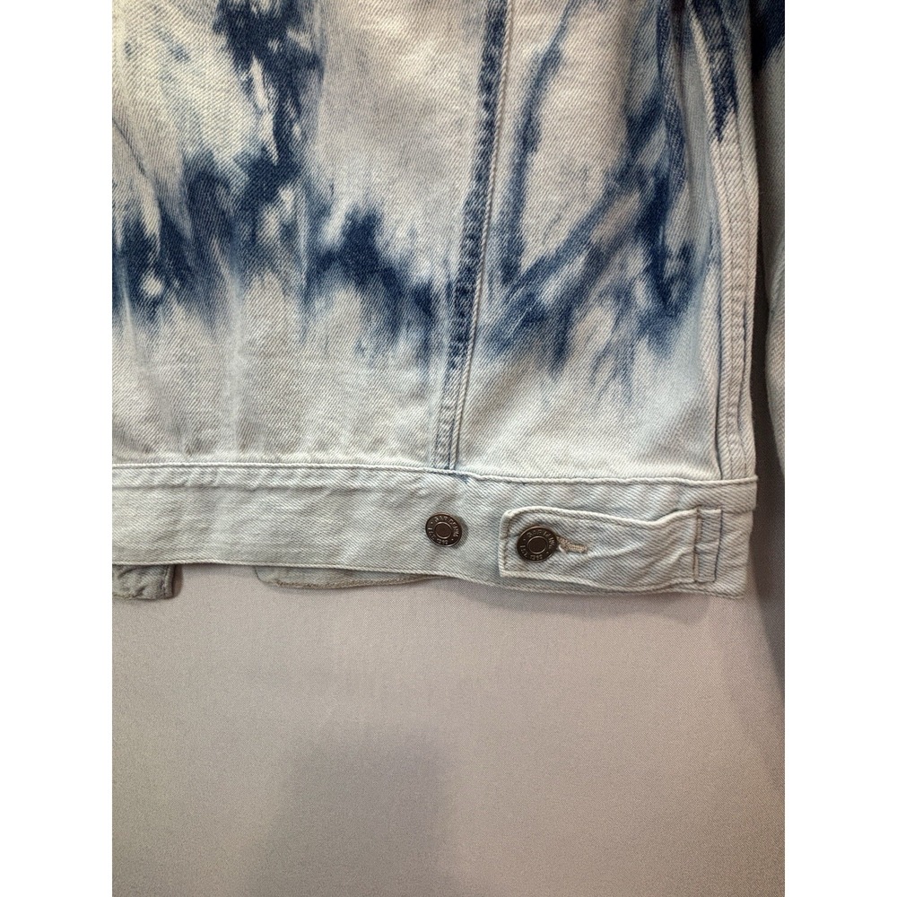 GAP Denim Womens XS Tie Dye Jean Jacket Light Wash Blue NWT 850918-00-1 0000 - Picture 12 of 14